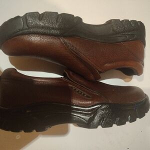 Roper Men's Brown Leather Slip-On Shoes